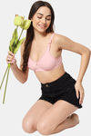 Bleeding Heart Double Layered Non Wired Full Coverage T-Shirt Bra - Rose pink — thumbnail 7
